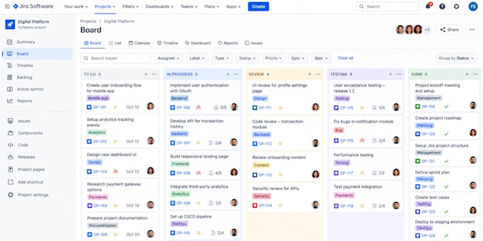 set up and optimize project management tools