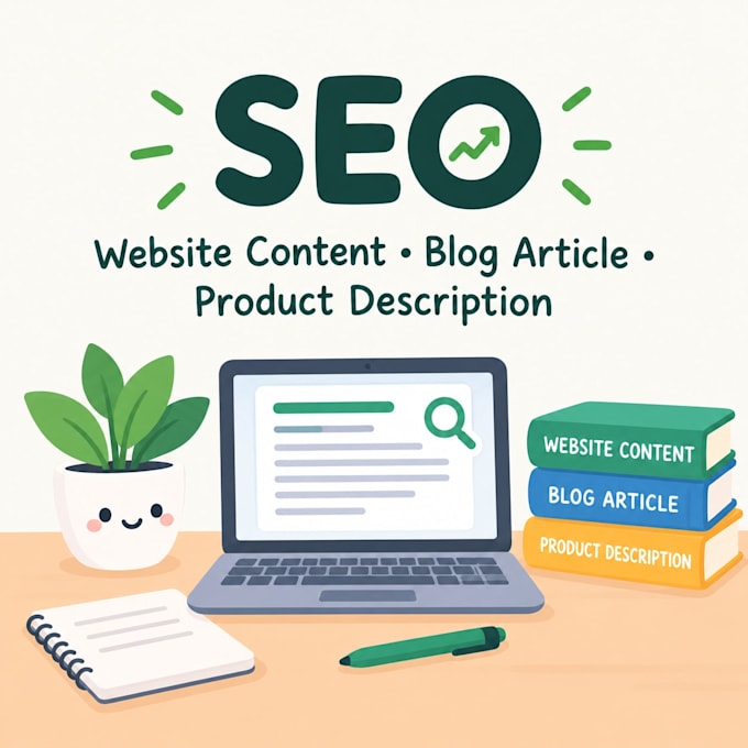 write SEO website copy, blog and product descriptions
