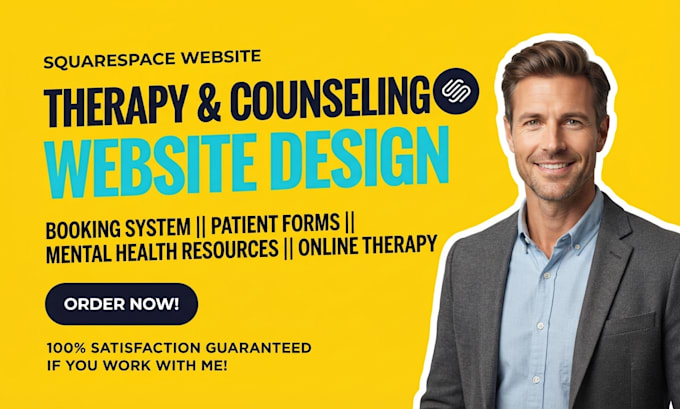 therapy website squarespace website mental health wellness counseling website