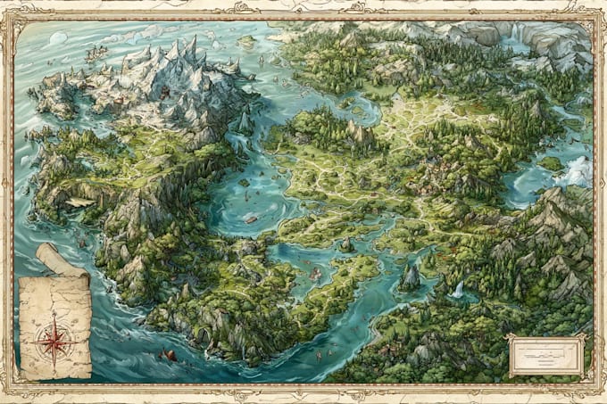 draw an amazing fantasy map for your book