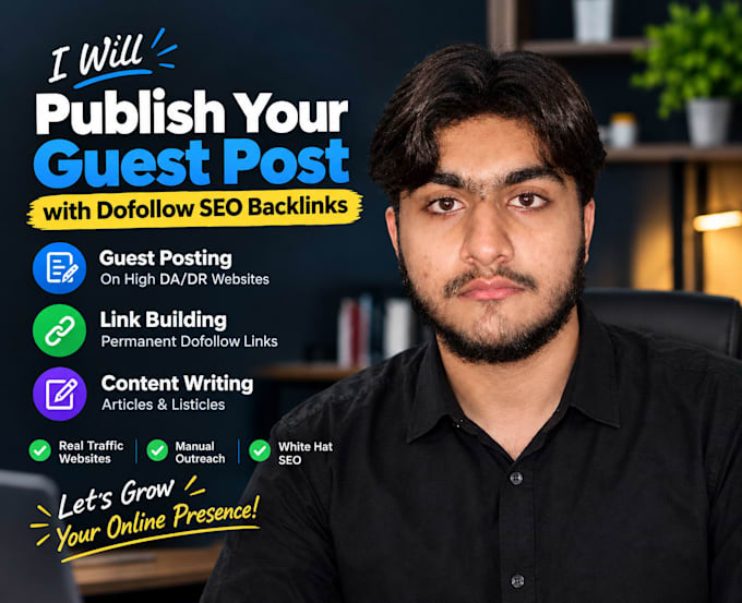 provide guest posting service and publish articles