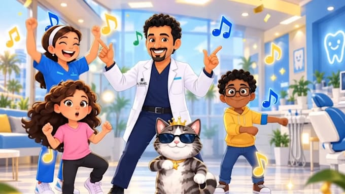 create 2d cartoon animation video, character animation ai medical animation