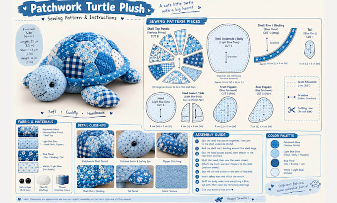 design custom plush sewing pattern for plush toy stuffed ready for production