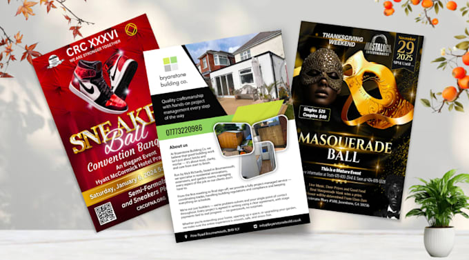 design flyer, poster, sales sheet, sell sheet, rack