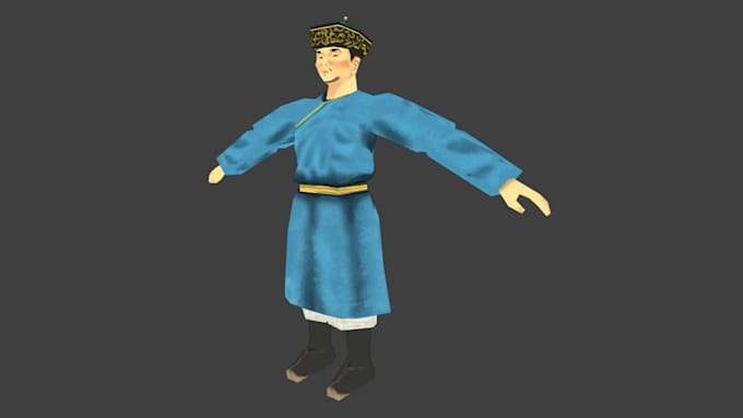 model texture and rig low poly 3d ps1 style model