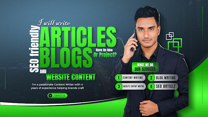 write research based, informative, and engaging articles