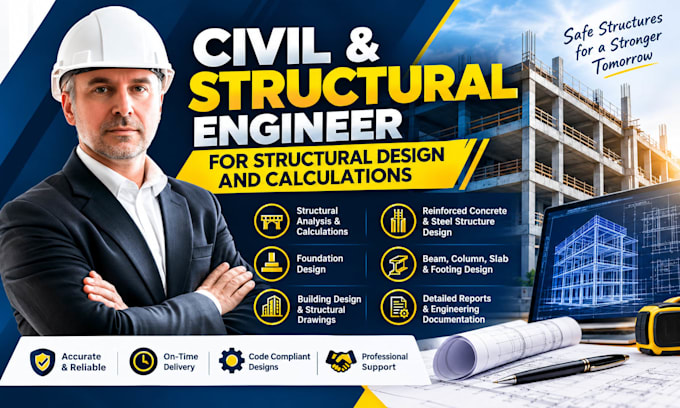 be your civil and structural engineer for structural design and calculations