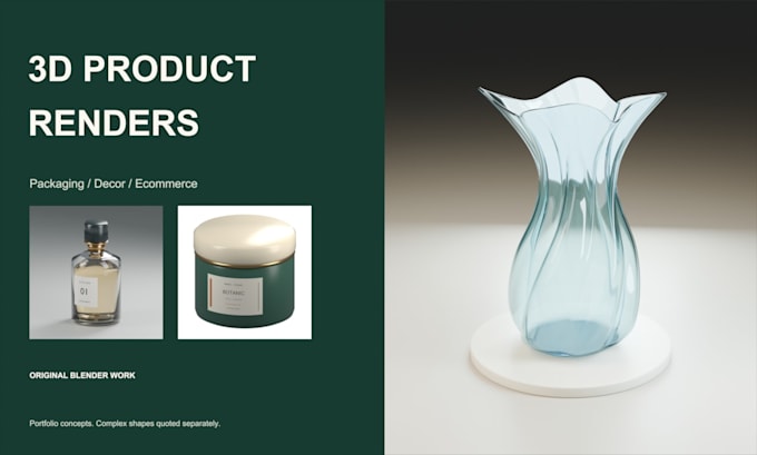 create realistic 3d product renders in blender