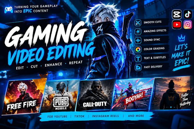 edit engaging gaming videos and shorts