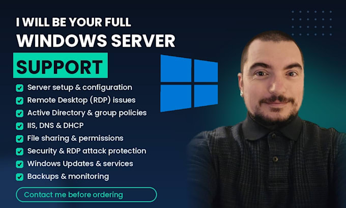 provide windows server support and setup