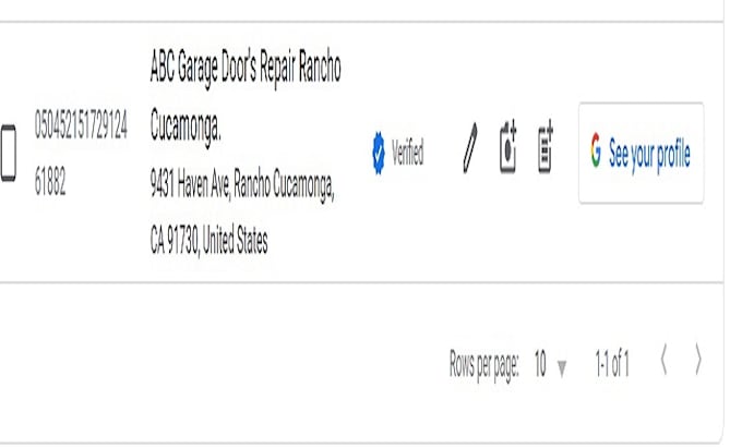 set up google my business listing, verified gmb, map