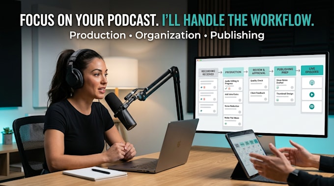 be your professional podcast manager and producer