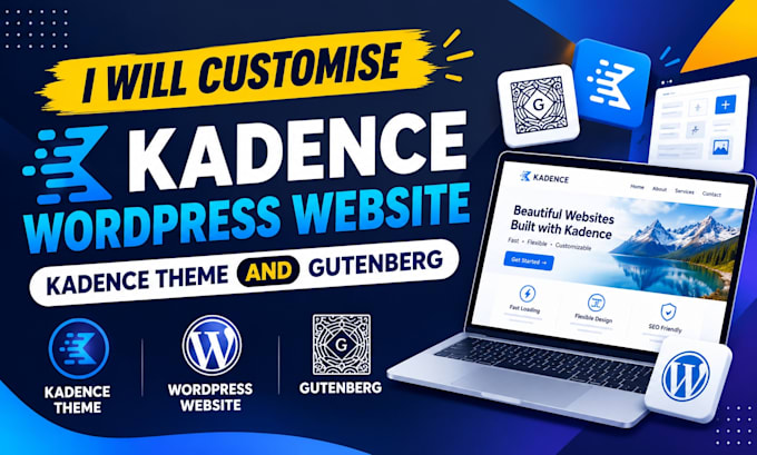 customise kadence wordpress website ,kadence theme, and gutenberg