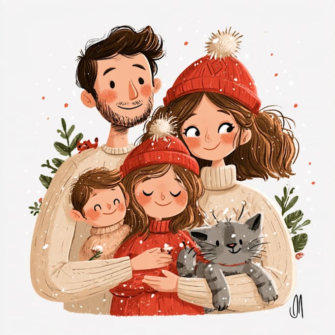 draw a professional santa portrait for christmas