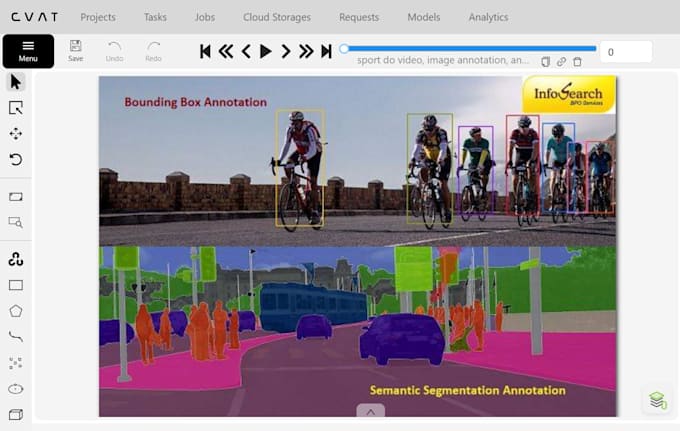 do image annotation, polygon, bounding box and data labeling, video annotation