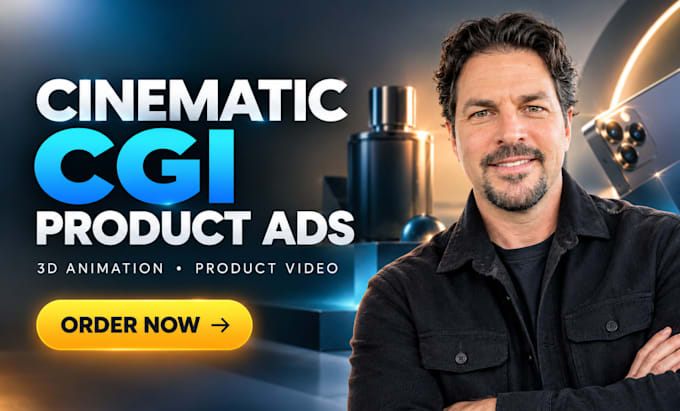 create cinematic cgi product commercials, 3d animation, product video ad cgi