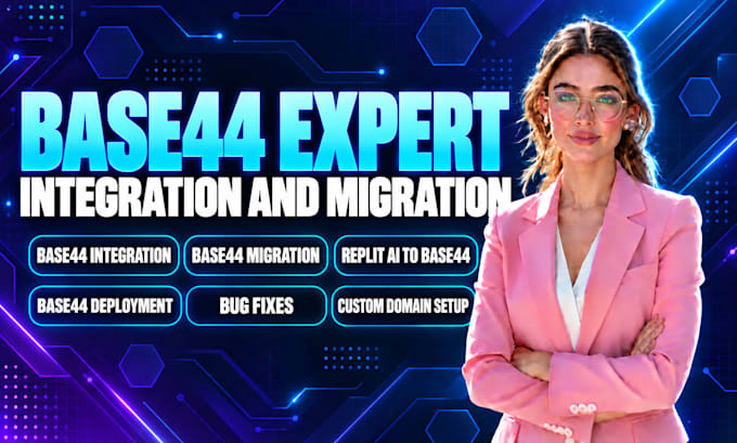 do base44 expert, base44 integration, migration, replit ai, deployment