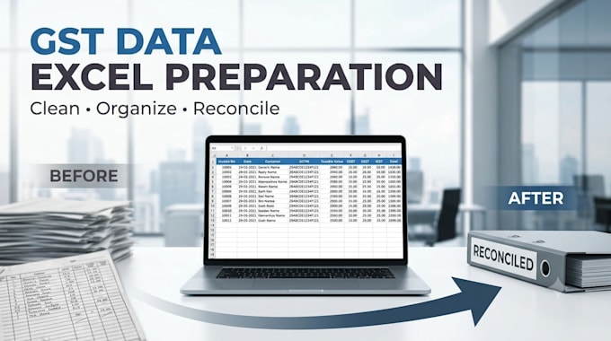 prepare and organize your gst data in excel