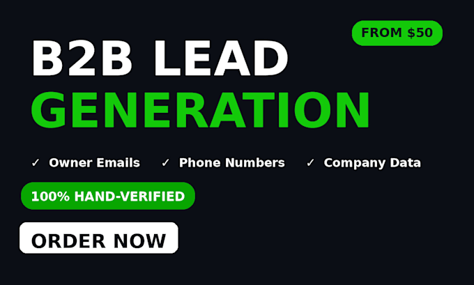 build a hand verified b2b lead list with owner emails