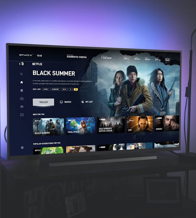 build an iptv website, admin panel and android TV app