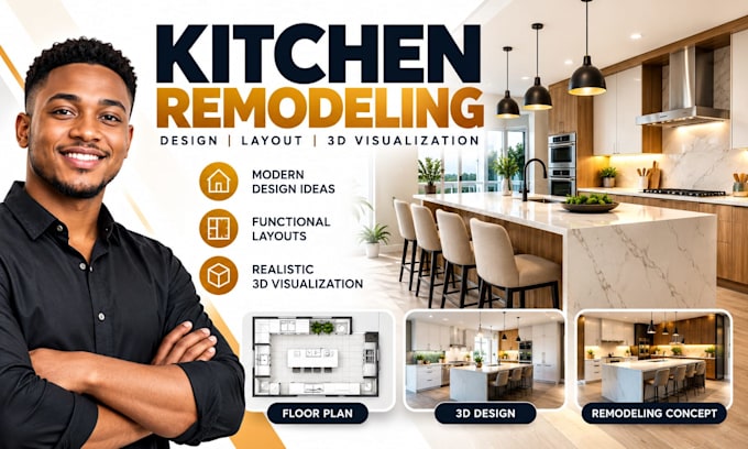 design a modern kitchen remodeling and renovation layout