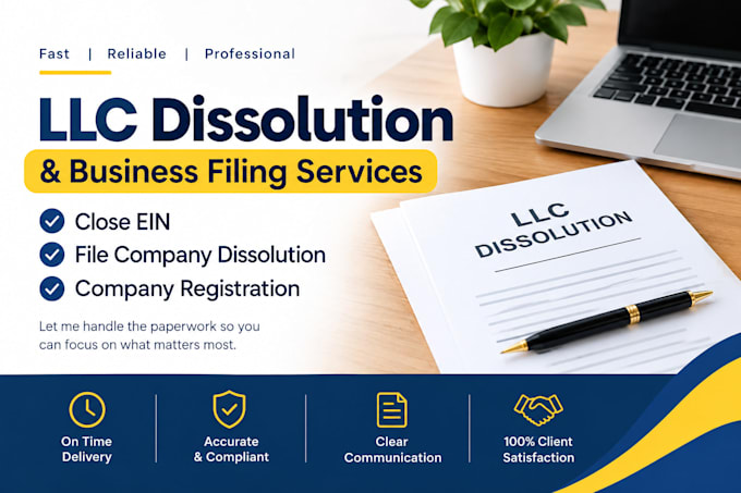 dissolve us llc file company dissolution company registration close ein