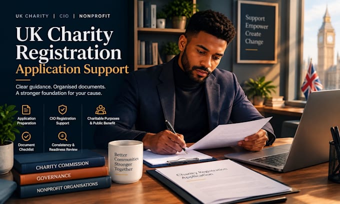 prepare your UK charity or cio registration application