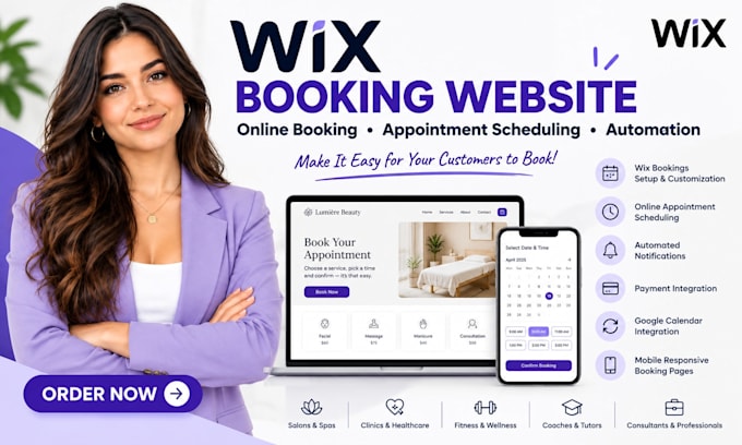 setup wix booking website online booking automation wix appointment scheduling