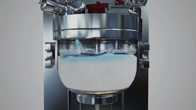do 3d industrial equipment animation machine operation and engineering visual