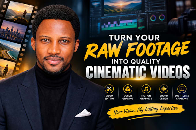 turn your raw footage into quality cinematic videos