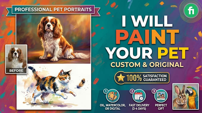 make a painting of your dog
