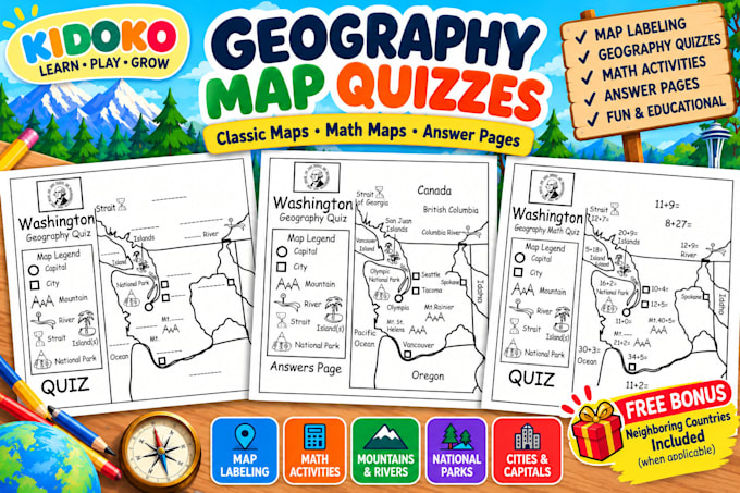 create custom geography map quizzes and worksheets