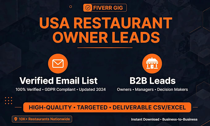 do give usa restaurant owner email list