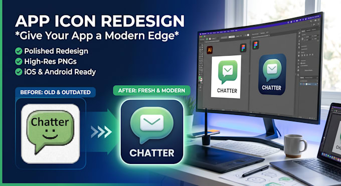 design icons of your android apps