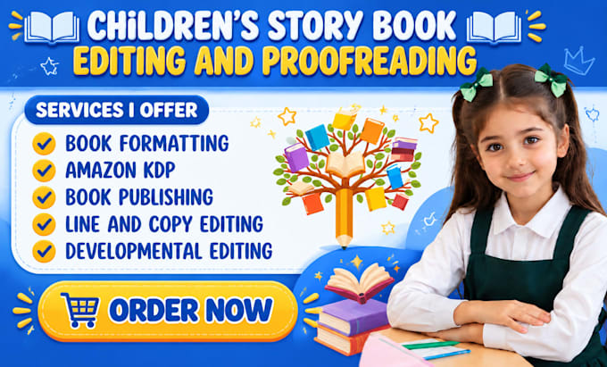 be your children book editor proofreader and kids story editor
