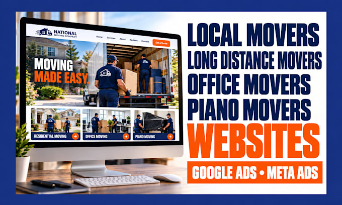 build local movers, long distance movers, office movers, piano movers websites