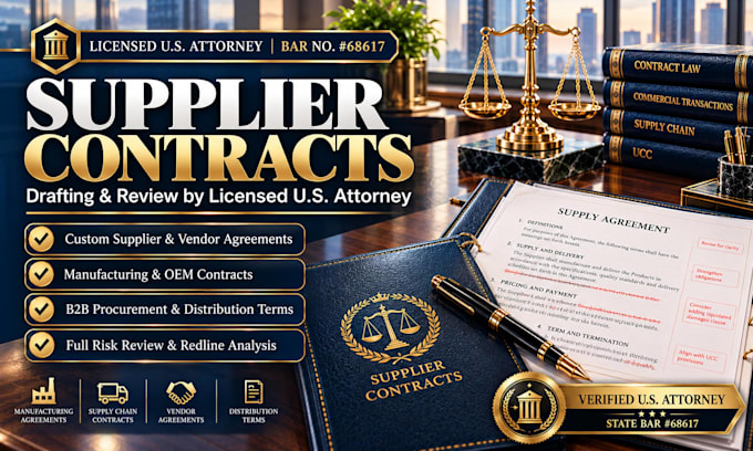 review your supplier contract and redline legal risks