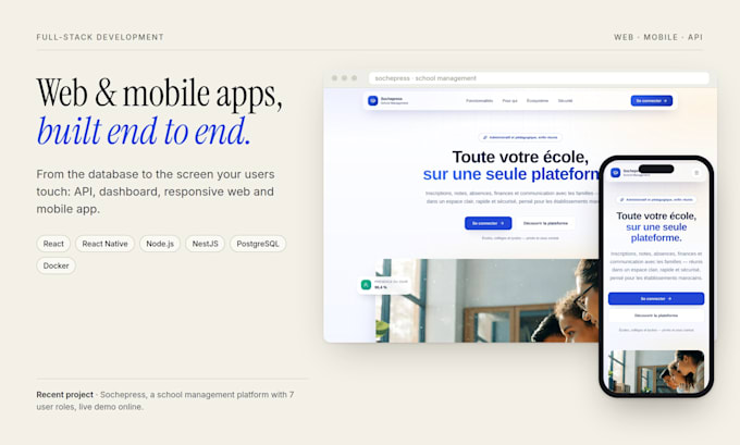 build your full stack web and mobile app with react and node js