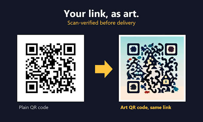 artistic custom qr code