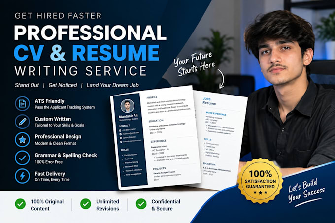 write a professional CV resume