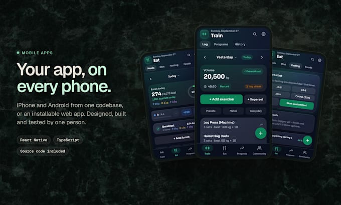 build a mobile app ios android app development react native