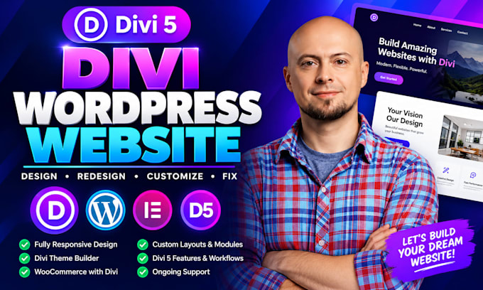 design, build, fix divi wordpress website