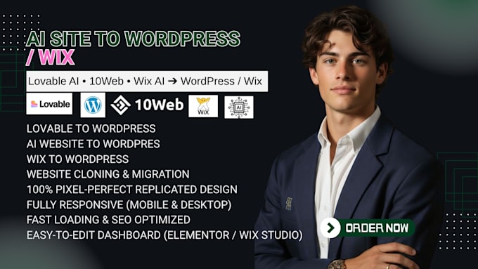 clone, convert lovable to wordpress, ai website to wordpress, wix to wordpress