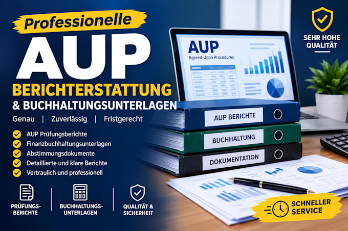 provide professional aup reporting and accounting documentation