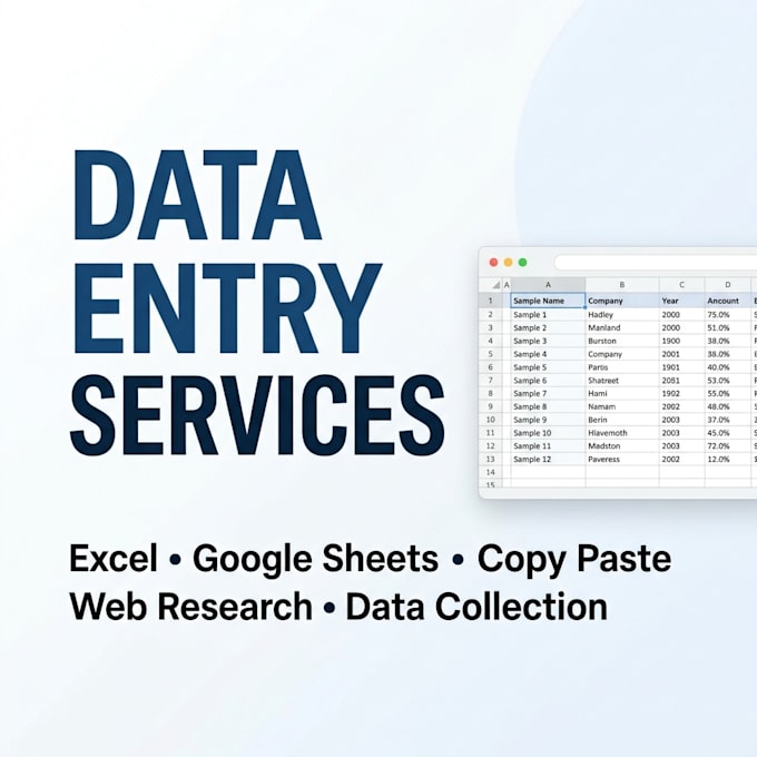 data entry copy paste and web research