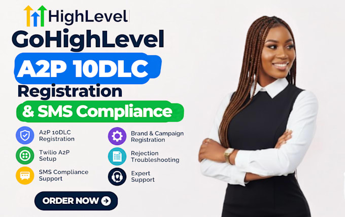 do gohighlevel a2p 10dlc registration and SMS compliance