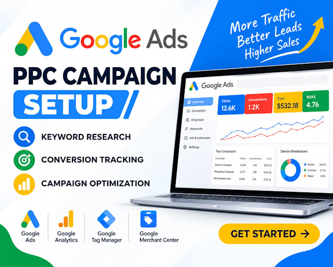 google ads PPC campaign setup keyword research conversion tracking optimization