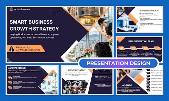 redesign business powerpoint template canva presentation design pitch deck