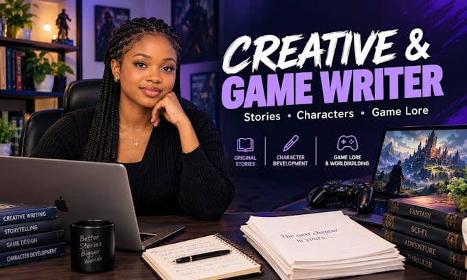 write compelling video game stories script characters quests