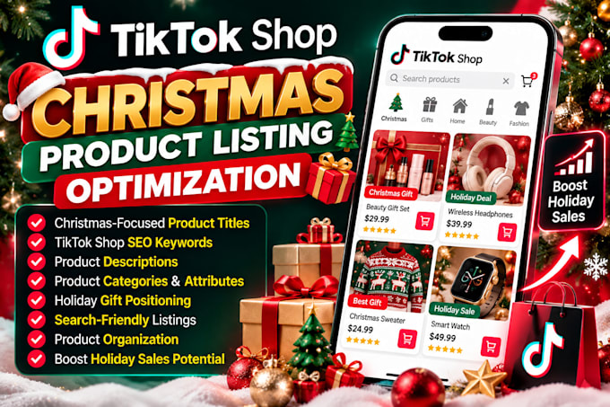optimize tiktok shop listings for christmas sales